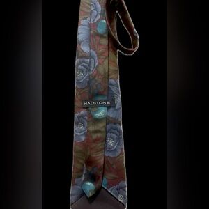 Halston Floral Silk Tie